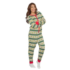 Women's Grinch Family Faces Christmas Pajamas Union Suit -Hallmark Shop Womens Grinch Family Faces Christmas Pajama Union Suit 5