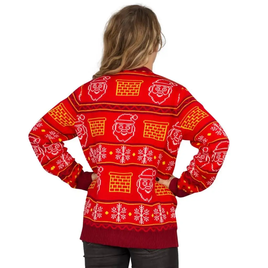 Women's Jack In The Box Santa Claus 3D Ugly Christmas Sweater 4 Women's Jack In The Box Santa Claus 3D Ugly Christmas Sweater - Image 4