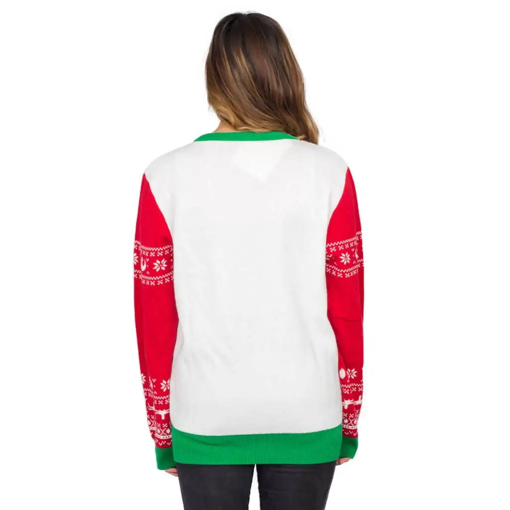 Women's Star Wars Jedi Yoda Light Up LED Ugly Christmas Sweater 4 Women's Star Wars Jedi Yoda Light Up LED Ugly Christmas Sweater - Image 4