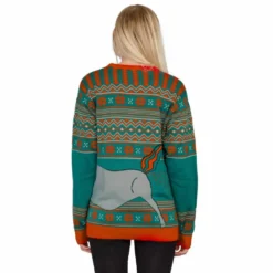 Women's Unicorn Candy Canes And Star Dust Ugly Christmas Sweater -Hallmark Shop Womens Unicorn Candy Canes and Star Dust Ugly Christmas Sweater 4