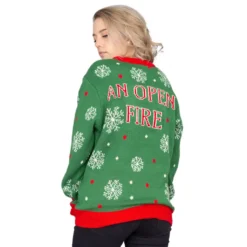 Women's Chest Snowflakes Christmas Tree Ugly Christmas Sweater -Hallmark Shop Womens sChestSnowflakesChristmasTreeUglyChristmasSweater ChestSweaterUCS 105