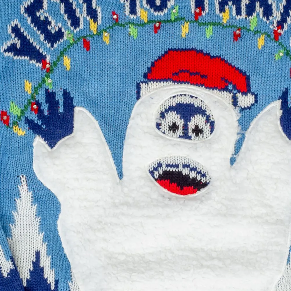 Women's Yeti To Party Light Up LED Ugly Christmas Sweater 3 Women's Yeti To Party Light Up LED Ugly Christmas Sweater - Image 3
