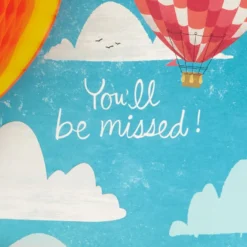 Hallmark 16" Hot Air Balloons Pop-Up Jumbo Goodbye Card 11 Hallmark 16" Hot Air Balloons Pop-Up Jumbo Goodbye Card -Hallmark Shop Youll Be Missed Balloon Goodbye Card 1499CBG1018 03