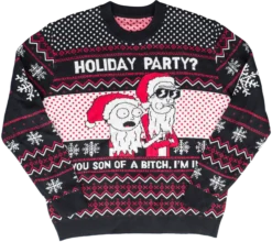 Rick & Morty Son Of A B Holiday Sweater -Hallmark Shop rickandmorty