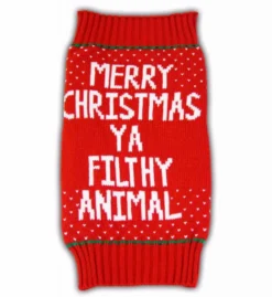 Merry Christmas Ya Filthy Animal Ugly Christmas Sweater - FOR SMALL PETS 6 Merry Christmas Ya Filthy Animal Ugly Christmas Sweater - FOR SMALL PETS -Hallmark Shop s l1600