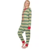 Women's Grinch Family Faces Christmas Pajamas Union Suit